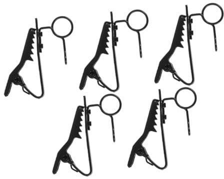 LRXIYODE Lot De 5 Pinces Pour Microphone Cravate En Métal, Clips Micro Universels De 7,5 Mm, Accessoires De Fixation Robustes Pour Enregistrement Vidéo Et Streaming En Direct