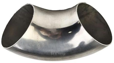 OOPUHKSY Raccord Coudé pour Pot D'échappement 51 Mm (2), 90°, en Acier Inoxydable, Soudable, Kit De Remplacement, Accessoire