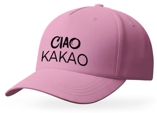 Tassenbrennerei Kappe Ciao Kakao lustiges Basecap Spruch Schirmmütze Unisex Freizeit Kopfbedeckung