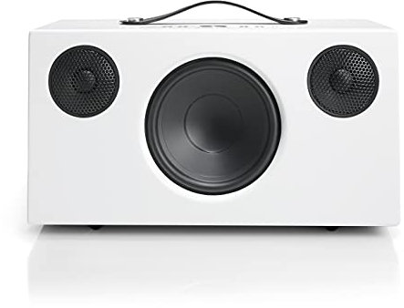 Audio Pro Addon C10 - Tragbarer Multiroom Lautsprecher mit Bluetooth & WiFi - Kabelloser Smart Speaker mit App-Steuerung für Apple Air Play, Spotify - Weiss