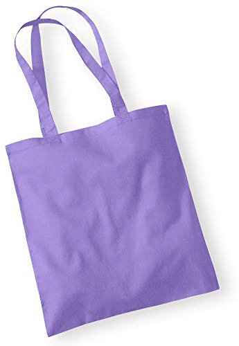 Westford Mill - Baumwoll-Tragetasche mit langen Henkeln / Violet, One