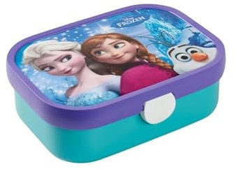 Mepal - Lunchbox Campus - Bento Lunchbox für Kinder - Brotdose mit Bento-Fach & Gabel - Meal Prep Box mit Clip-Verschluss - BPA-frei & Spülmaschinenfest - 750 ml - Frozen Sisters Forever