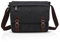FANDARE Retro Umhängetasche Segeltuch Schultertasche Herren Damen Lehrertasche Briefträgertasche für 14 Zoll Notebook Laptoptasche Große Aktentasche Freizeit Reise Business Messenger Bag Schwarz L