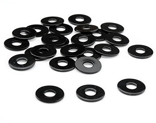 Unterlegscheiben M6 M8 Edelstahl V2A Scheibe DIN 9021 extra breit rostfrei schwarz glänzend pulverbeschichtet kratzfest, Gewinde:M6, Menge:10er Set