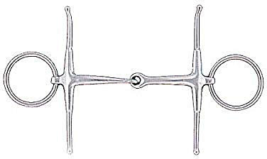 Lorina Schenkeltrense einfach gebrochen (4.5in / 115mm) (Silber)