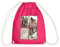 Spreadshirt Ostwind Aris Ankunft Kachel-Motiv Turnbeutel, One size, Fuchsia