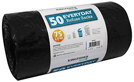HomeZone Sacs poubelles 50 x 75 L - Sacs poubelles - Sacs poubelle - Sacs poubelle - Sacs poubelle (50 x 75 L)