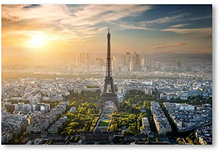 Postereck - 2768 - Paris, Eiffelturm Frankreich Skyline Urban Stadt - Wandposter Fotoposter Bilder Wandbild Wandbilder - Poster - DIN A2-42,0 cm x 59,4 cm