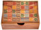 Domino 15 Large, Domino Box Large Dominospiel mit 15 Punkten auf den Dominosteinen Knobelholz Gesellschaftsspiel für 2 bis 8 Spieler Mexican Train Domino