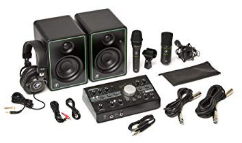 Mackie Studio Bundle - Big Knob Studio, CR-3X Monitors, EM-89D Dynamic Microphone, EM-91C Condenser Microphone, MC-100 Headphones