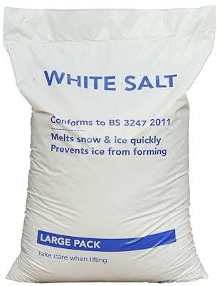 White Salt Deicing Winter Grit Gritting Ice Snow for Driveways 1 Pallet 42 Bags