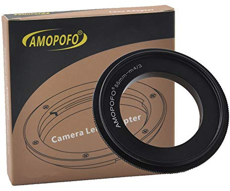 Adaptateur rétro Micro 4/3 à 55 mm/Bague d'inversion Macro 55 mm M4/3 Compatible avec Les appareils Photo Micro Four Thirds 4/3,GX1 GF2 G1 Om-D, Pen F Pen-F E-PL2, pour Prises de Vue Macro