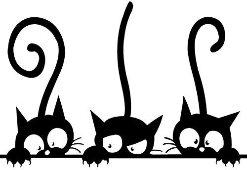 Dekorative Sticker für Badezimmer Kätzchen Wandaufkleber Stickers Katze Fenstersticker Abziehbilder Dekorationen Aufkleber für Kinderzimmer Glasaufkleber Wohnzimmer Klassenzimmer Deko 8 Teiliges Set