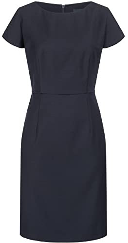 Hechter Paris Corporate Kleid Tailored Modern Fit Uni, Bekleidungsgröße: 36, Farbe: Marine