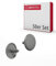 Gedotec Möbel-Abdeckkappen rund | 50 STK Schrauben-Kappen für Kopfloch-Bohrung PZ2 | H1115 | Abdeckungen Ø 12 x 2,5 mm | Verschluss-Stopfen Kunststoff staUbgrau | Endkappen für Bohrlöcher