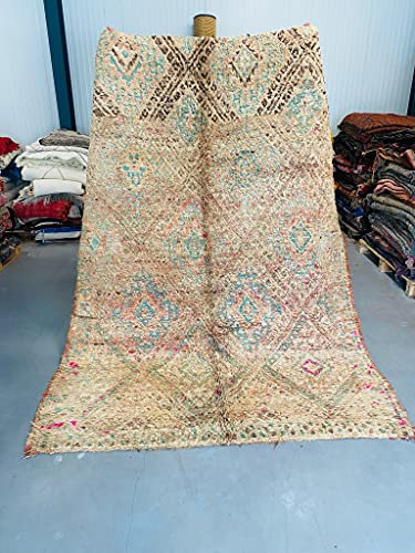Marokkanische Beni Mguild Berber Teppich Orient Teppich - 100% handgewebte natürlich Tribal Wolle Teppich - Diamant Formen - 267 x 192