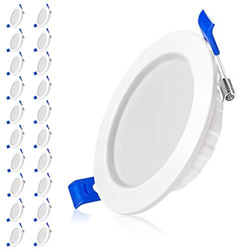 UISEBRT Einbaustrahler 5W LED Einbauleuchten 20er Set LED Deckenstrahler Leuchtmittel Einbauspots für Bad Küche Schlafzimmer LED Spots 5W Warmweiß