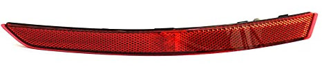 Audi 8W0945105C Rückstrahler links Reflektor Stoßfänger Rückleuchte Streuscheibe, nur bis Produktion 30.07.2018