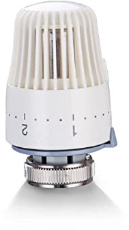 Cabeza termostática del radiador, cabeza del termostato del radiador TRV M30 x 1,5, válvula del radiador, cabeza termostática de la válvula del radiador para la oficina del hogar, 1 unidad
