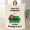 Merclix Regalo Uomo Natale 130 x 150cm Flanella Coperta Bradipo Termica Idee Divertenti Per Compleanno Papà Nonno Lui Fidanzato