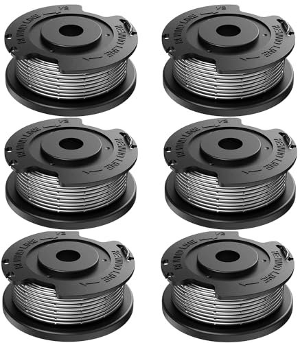 MUFUSHAN Bobina e filo di ricambio per decespugliatore, diametro 1,65 mm, 4,9 m, compatibile con Bosch ART 23 SL 26 SL, EasyGrassCut 18, 23, 26, 18-230,18-260, tagliaerba F016800569 F016800385