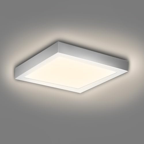 EXTRASTAR LED Deckenlampe Eckig 12W, Moderne LED Deckenlampe 3000K 1320LM Deckenlampe Bad Deckenlampe Büro Deckenlampe Deckenlampe für Schlafzimmer Küche Wohnzimmer Balkon