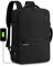 BECOJADDE Handgepäck Rucksack Flugzeug mit Laptopfach Business Laptop Rucksack Herren Arbeitsrucksack Reiserucksack Backpack für 17 Zoll Laptop, Schwarz