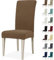 Ystyle Fundas Sillas De Comedor Pack 4, Fundas para Sillas Ajustables, Funda para Sillas Elástica, Cubre Funda Protectora Sillas Lavables para Banquetes Hogar Restaurante Hotel, Marrón