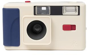 Long Weekend 35mm Film Camera – Wiederverwendbare analoge Kamera mit 31 mm F9 Linse  I  Focus-Free  I  Integrierter Blitz  I  Creme-Multi