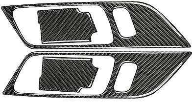 Innentür Panel Griff Autotür-Innengriff-Türschüssel-Abdeckungsrahmen-Aufkleber, Zubehör, Innenverkleidung Für Mus&tang 2015–2022 (Größe : Model C)