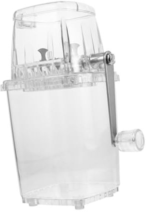 UKCOCO Ice Machine Travel Electric Ice Crushers Electric Ice Portable Ice Crusher Chopper Ice Crusher Cup Snow Cone Home Ice Maker Hand Crank Plastic White Ice