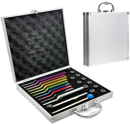 RATSTONE Diapasones Terapeuticos Chakras,Set de 10 con base + 2 martillos de silicona y paño de limpieza, ideal para la sanación de chakras, sanación por sonido y antiestrés.