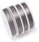 4 Rolls Sliver Jewelry Beading Wire, Stainless Steel Tiger Tail Wire for DIY Crafts, Bead Stringing (0.5mm*22m)
