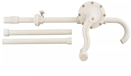 Rotary Barrel Oil Fuel Hand Pump Drum Bowser Chemical Ad Blue 3 Piece Pipe 21L/min New