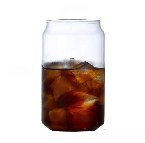 Kreative Cola-Dose geformt hoch Borosilikatglas Tasse Kunststoff Tee Saft Milch Kaffee Tasse Trinkbecher langlebige Trinkgeschirr(550ml)