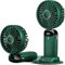 Glorious Promo Co.,LIMITED Handheld Portable Fan, 5 Speeds, Foldable, USB, Green, Modern Design, Quiet Operation, Oscillating, 5 Watts, 3.7 Volts, Small Size