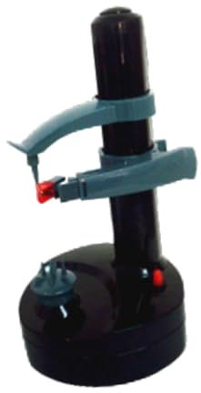 Fonowx Pelador Giratorio para Patatas, Herramienta de Cocina Ajustable para Mango Y, Negro, Individual