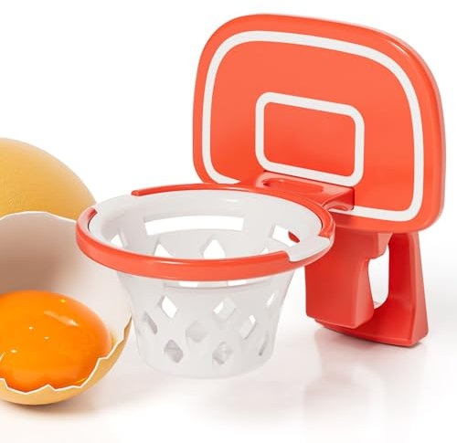 Separateur Oeuf Jaune Et Blanc Panier De Basket, Séparateur De Jaune D'oeuf, Accessoire de Cuisine Pratique pour Séparer le Jaune du Blanc, Extracteur pour Gadget de Cuisine (Orange)