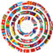100 Verschieden Länder Weltflaggen Flagge Internationale Fahnen Zahnstocher,Fähnchen Cocktail Picks mit Doppelseitig Druck Nationalflagge Lebensmittel Picker Papier Kuchen Topper Sticks für Party Deko