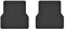 Wielganizator Gummimatten hinten passend für Renault Megane I (1995-2002) Cabrio, Coupé | 2-teiliges Set | bessere Passform als universell | Schwarz