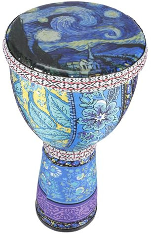 MUELODSIC 1stück Afrikanische Handtrommel Pvc Djembe Für Anfänger Und Erwachsene Leichte Und Transportable Percussion Für Musikfestivals Und Aufführungen Tragegurt