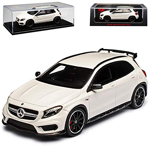 alles-meine.de GmbH Mercedes-B GLA 45 AMG X156 SUV Weiss Ab 2013 1/43 Spark Modell Auto mit individiuellem Wunschkennzeichen