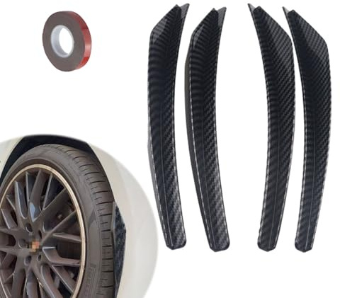 4 Stück Kotflügelverbreiterung, Aartner Universal Mudguards, Crash-Tauglichkeit Kotflügel Verbreiterung Carbon Radlaufverbreiterung, für Auto-Protektor und Dekoration
