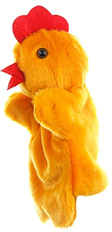 Joygoodta 25 cm große Handpuppen, Huhn-Plüschtierspielzeug für fantasievolles Rollenspiel, Geschichtenerzählen für Kinder und Erwachsene (Henne)