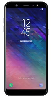 Samsung Galaxy A6 Plus Smartphone, 6.0”, NanoSIM, 32 GB, 4G/LTE Cat6 300/50 Mbps, Processeur octo-coeur 1.8 GHz, Dual SIM, Noir - Version Italienne
