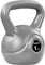 MOVIT Kettlebell BASIC GREY, Kugelhantel mit Bodenschonender Kunststoffhülle, 1 bis 20 kg, Schadstoffgeprüft, 1 kg