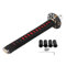 Schalthebelknopf Universal japanischer Schwerter Gang Schalthebel Knopf Schiff Manueller und automatischer Schaltknauf Japanischer Schwert Schalthebelknopf Schalter mit 4 Adapter schwarz + rot