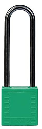 Brady Kompakte Verriegelungsvorhängeschlösser, 32mm x 114mm x 16mm, Grün, 6er-Pack