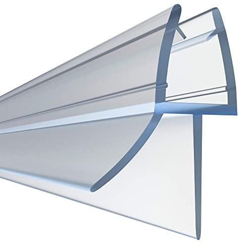 HNNHOME® Rubber Plastic Bath Shower Screen Seal Strip For 8-10mm Glass Door Straight up to 20mm Gap