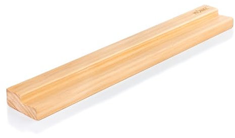 MÖNKE Vinyl-Schallplattenregal - Präsentieren Sie Ihre aktuellen oder bevorzugten Schallplatten elegant an der Wand - Passt für eine Schallplatte jeder Größe (Kiefernholz)